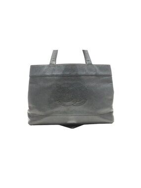 Chanel Caviar Leather CC Logo GD Tote